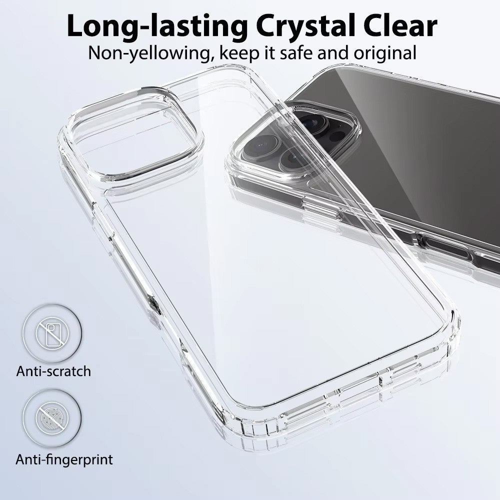 High Quality Acrylic + TPU Hybrid Transparent Case for iPhone 16 Pro High Quality Acrylic + TPU Hybrid Transparent Case for iPhone 16 Pro